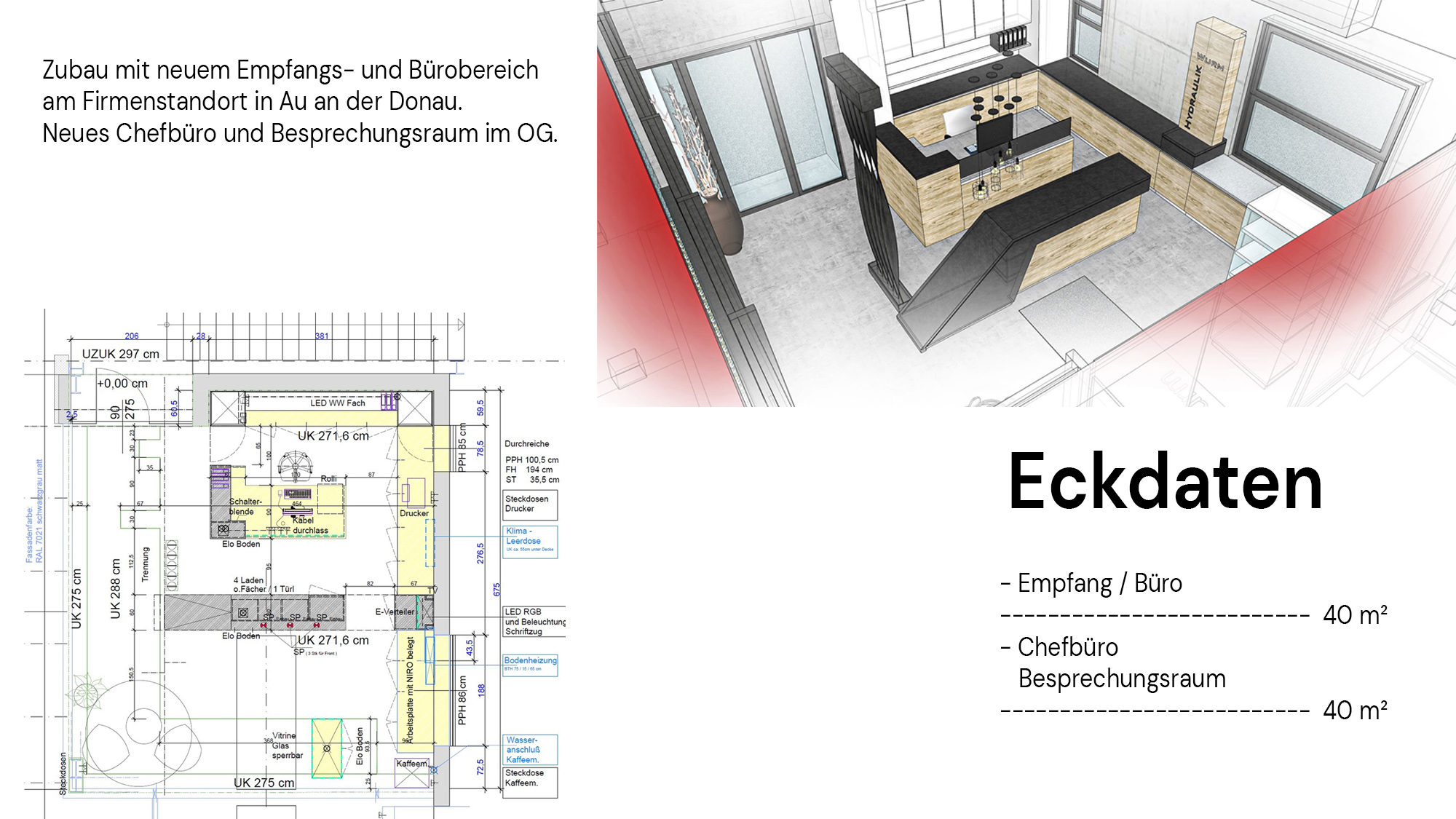 Hydraulik Wurm - Pötscher Design Empfangs- und Bürobereich, Besprechungsraum